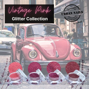 Urban Vintage pink Collection 4 prachtige glitters