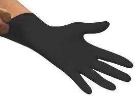 Handschoenen Soft nitril poedervrij zwart medium 100 stuks