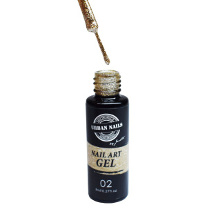 Urban Liner gel Goud met glitter Handig in een flesje met een dun penseeltje 8 ml