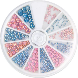 Magnetic Frosted rhinestones Carousel Pink & Blue 270 st 118321