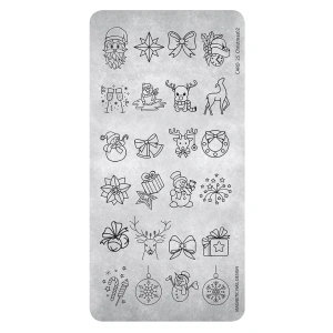 Magnetic stempel plaat Christmas 118630 Card 25