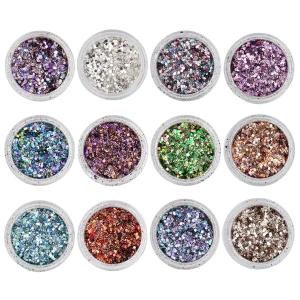 Magnetic Mixted Metal Flakes 118895 12 stuks